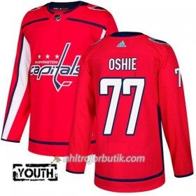 Barn Ishockey Washington Capitals Tröja T.J. Oshie 77 Adidas 2017-2018 Röd Authentic